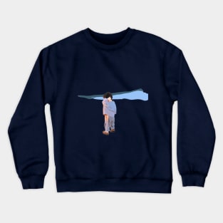 A Boy Scratching His Head Crewneck Sweatshirt